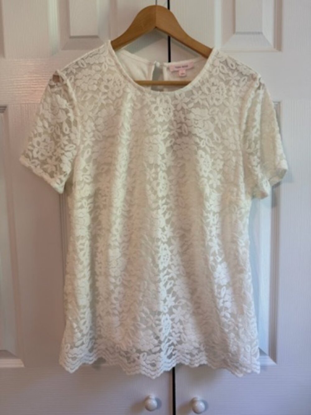 NWT Teddi Rose Lace Blouse (L)